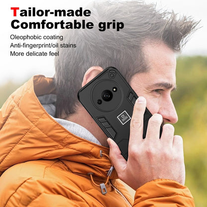 For Xiaomi Redmi A3 2 in 1 Shockproof Phone Case(Black) - Xiaomi Cases by buy2fix | Online Shopping UK | buy2fix