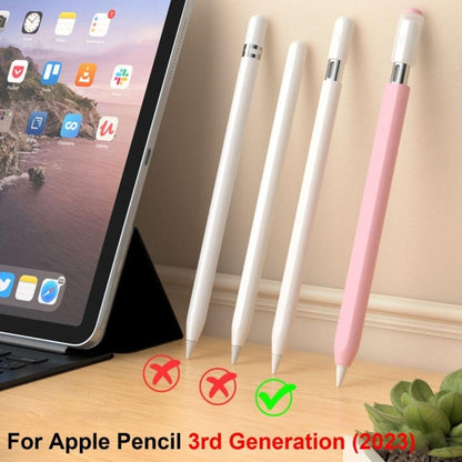 For Apple Pencil (USB-C) Jelly Silicone Stylus Pen Protective Cover(Matcha Green) - Pencil Accessories by buy2fix | Online Shopping UK | buy2fix