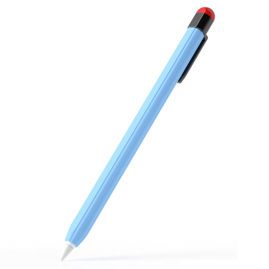 For Apple Pencil 2 Pen Clip Ultra Thin Series Stylus Pen Protective Case(Sky Blue) - Pencil Accessories by buy2fix | Online Shopping UK | buy2fix