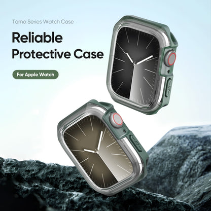 For Apple Watch 4 / 5 / 6 / SE 44mm DUX DUCIS Tamo Series Hollow PC + TPU Watch Protective Case(Transparent Green) - Watch Cases by DUX DUCIS | Online Shopping UK | buy2fix