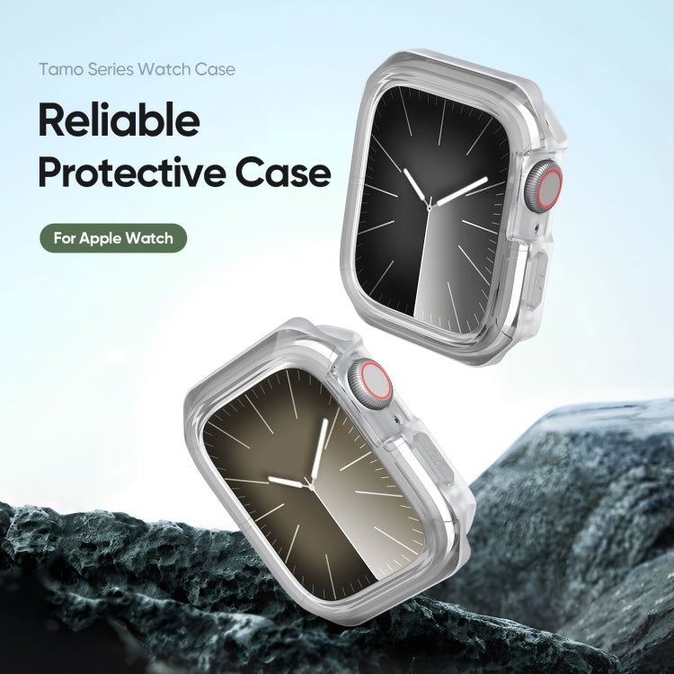For Apple Watch 4 / 5 / 6 / SE 44mm DUX DUCIS Tamo Series Hollow PC + TPU Watch Protective Case(Transparent White) - Watch Cases by DUX DUCIS | Online Shopping UK | buy2fix