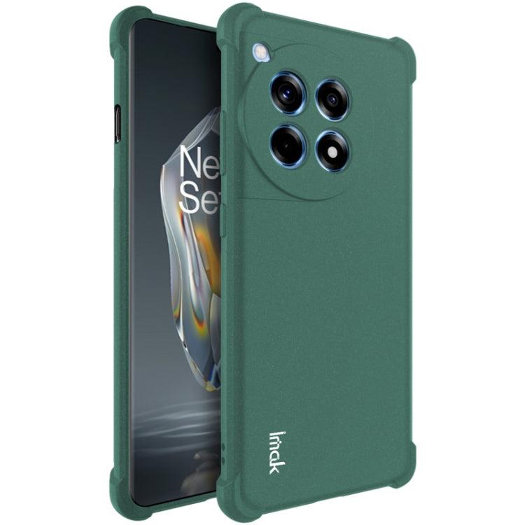 For OnePlus Ace 3 5G imak Shockproof Airbag TPU Phone Case(Matte Green) - OnePlus Cases by imak | Online Shopping UK | buy2fix