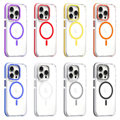 For iPhone 13 Pro Max Dual-Color Clear Acrylic Hybrid TPU MagSafe Phone Case(Black) - iPhone 13 Pro Max Cases by buy2fix | Online Shopping UK | buy2fix