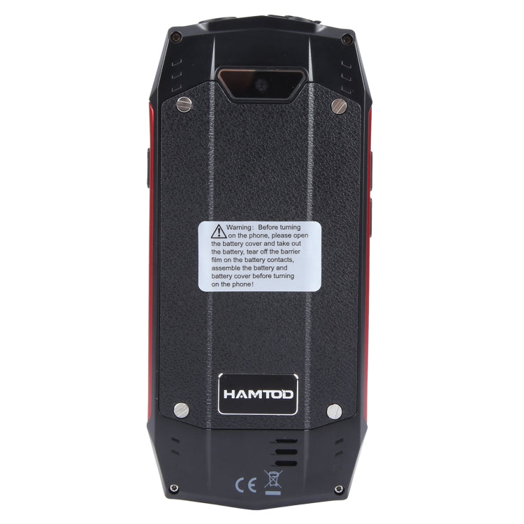 HAMTOD H3 Rugged Phone, EU Version, 2.8 inch T107 ARM CortexTM A7 Quad-core 1.0GHz, Network: 4G, VoLTE, BT, SOS(Red) - Other by HAMTOD | Online Shopping UK | buy2fix