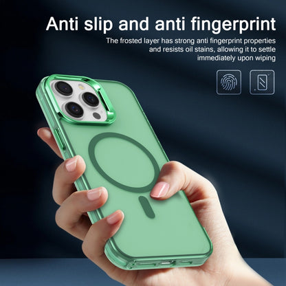 For iPhone 15 Pro Electroplated IMD Magsafe PC Hybrid TPU Phone Case(Green) - iPhone 15 Pro Cases by buy2fix | Online Shopping UK | buy2fix