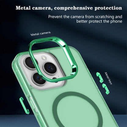 For iPhone 15 Pro Electroplated IMD Magsafe PC Hybrid TPU Phone Case(Green) - iPhone 15 Pro Cases by buy2fix | Online Shopping UK | buy2fix