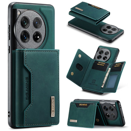 For OnePlus 12 DG.MING M2 Series 3-Fold Multi Card Bag + Magnetic Phone Case(Green) - OnePlus Cases by DG.MING | Online Shopping UK | buy2fix