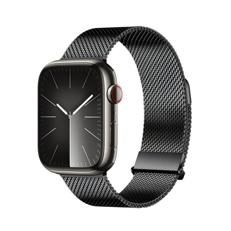 For Apple Watch SE 2023 40mm DUX DUCIS Milanese Pro Series Stainless Steel Watch Band(Black) - Watch Bands by DUX DUCIS | Online Shopping UK | buy2fix