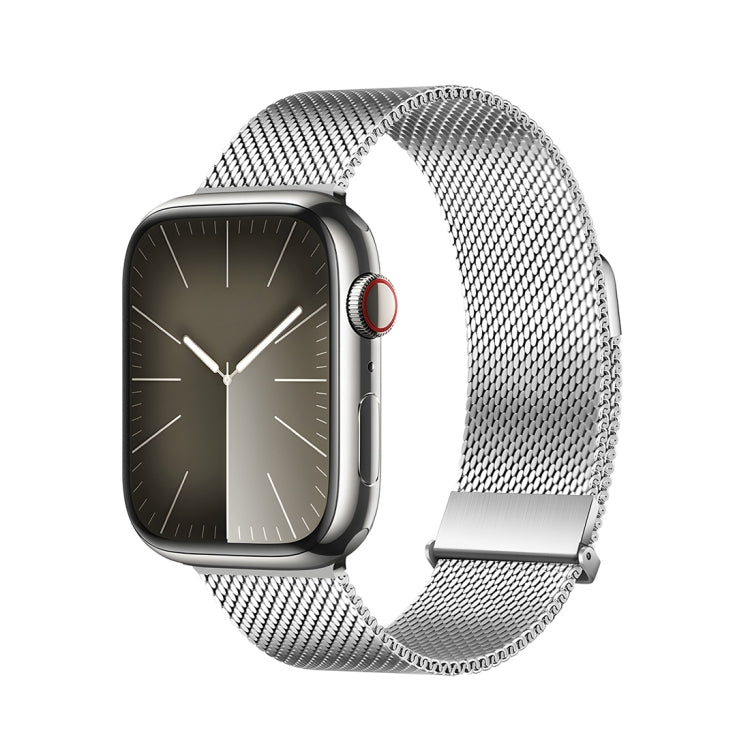 For Apple Watch SE 2023 40mm DUX DUCIS Milanese Pro Series Stainless Steel Watch Band(Silver) - Watch Bands by DUX DUCIS | Online Shopping UK | buy2fix