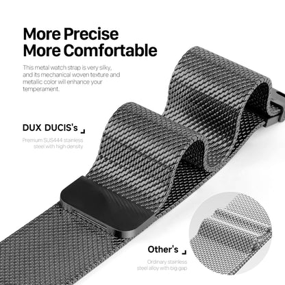 For Apple Watch Series 6 40mm DUX DUCIS Milanese Pro Series Stainless Steel Watch Band(Black) - Watch Bands by DUX DUCIS | Online Shopping UK | buy2fix