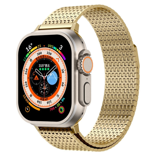 For Apple Watch Series 6 40mm Milanese Loop Magnetic Clasp Stainless Steel Watch Band(Gold) - Watch Bands by buy2fix | Online Shopping UK | buy2fix