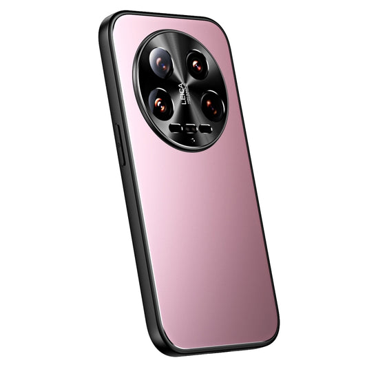 For Xiaomi 14 Ultra R-JUST RJ-61 Electroplating Frosted TPU + PC Phone Case(Pink) - 14 Ultra Cases by R-JUST | Online Shopping UK | buy2fix