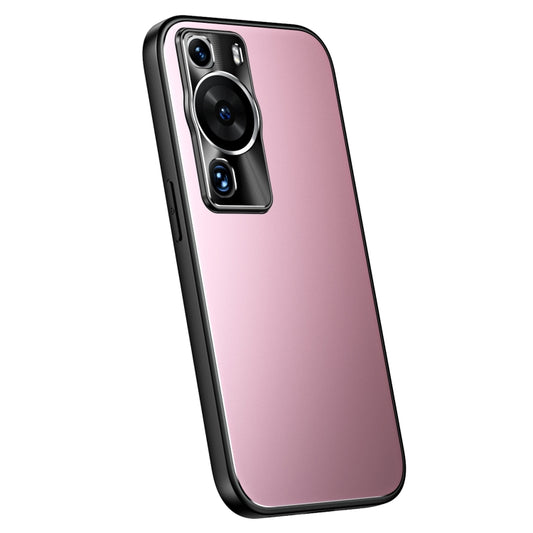 For Huawei P60 / P60 Pro R-JUST RJ-61 Electroplating Frosted TPU + PC Phone Case(Pink) - Huawei Cases by R-JUST | Online Shopping UK | buy2fix