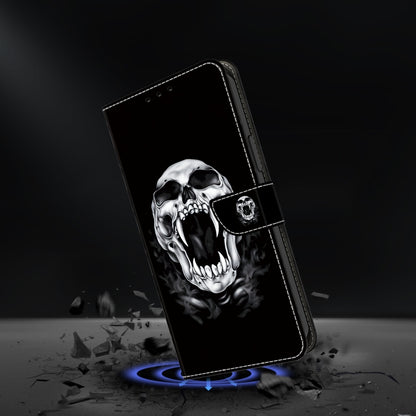 For Samsung Galaxy S23+ 5G Crystal Painted Leather Phone case(Skull) - Galaxy S23+ 5G Cases by buy2fix | Online Shopping UK | buy2fix