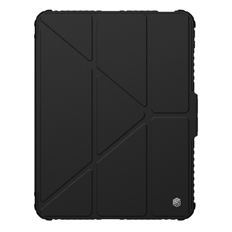 For iPad Pro 11 2024 NILLKIN Bumper Pro Multi-angle Folding Style Tablet Leather Case(Black) - iPad Pro 11 2024 Cases by NILLKIN | Online Shopping UK | buy2fix