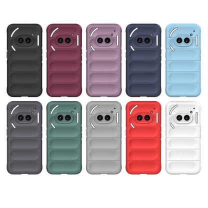 For Nothing Phone 2a Magic Shield TPU + Flannel Phone Case(White) - More Brand by buy2fix | Online Shopping UK | buy2fix