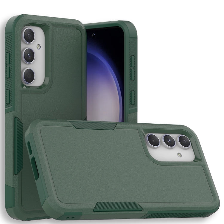 For Samsung Galaxy S23 FE 5G 2 in 1 PC + TPU Phone Case(Dark Green) - Galaxy S23 FE 5G Cases by buy2fix | Online Shopping UK | buy2fix