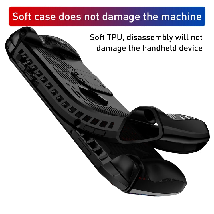 For MSI Claw TPU Game Console Protective Case with Stand(Black) - Accessories by buy2fix | Online Shopping UK | buy2fix