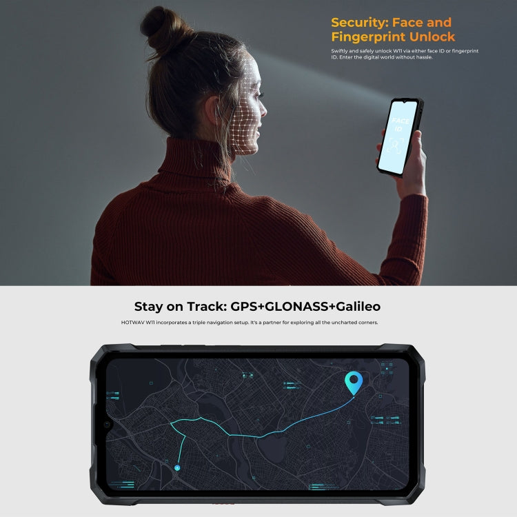[HK Warehouse] HOTWAV W11 Rugged Phone, 6GB+256GB, Night Vision, 20800mAh, 6.6 inch Android 13 MT8788 Octa Core, Network: 4G, OTG(Cosmic Black) - Other by HOTWAV | Online Shopping UK | buy2fix