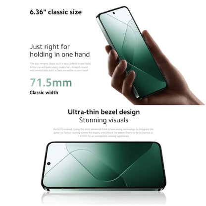 Xiaomi 14 5G Global, 12GB+512GB, 6.36 inch Xiaomi HyperOS Snapdragon 8 Gen 3 Octa Core 3.3GHz, Network: 5G(Green) - Xiaomi Redmi by Xiaomi | Online Shopping UK | buy2fix