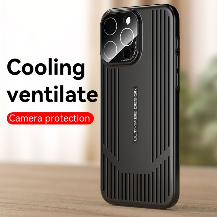 For iPhone 16 Pro Ice Sense Heat Dissipation Electroplating Frosted Phone Case(Black) - iPhone 16 Pro Cases by buy2fix | Online Shopping UK | buy2fix