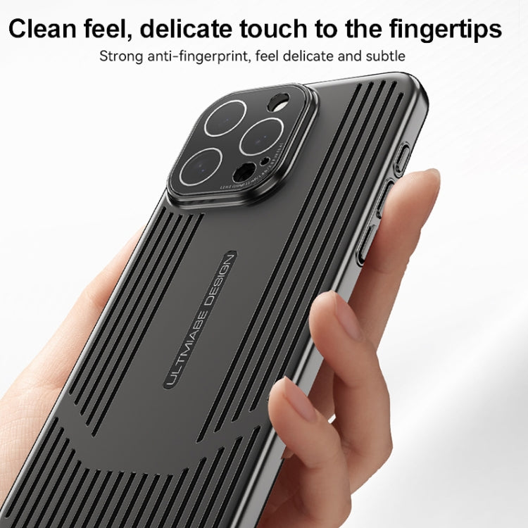 For iPhone 16 Ice Sense Heat Dissipation Electroplating Frosted Phone Case(Black) - iPhone 16 Cases by buy2fix | Online Shopping UK | buy2fix