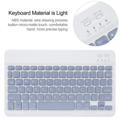 For Xiaomi Pad 6 Square Button Bluetooth Keyboard Rotatable Holder Leather Case(Lavender Purple) - Others Keyboard by buy2fix | Online Shopping UK | buy2fix