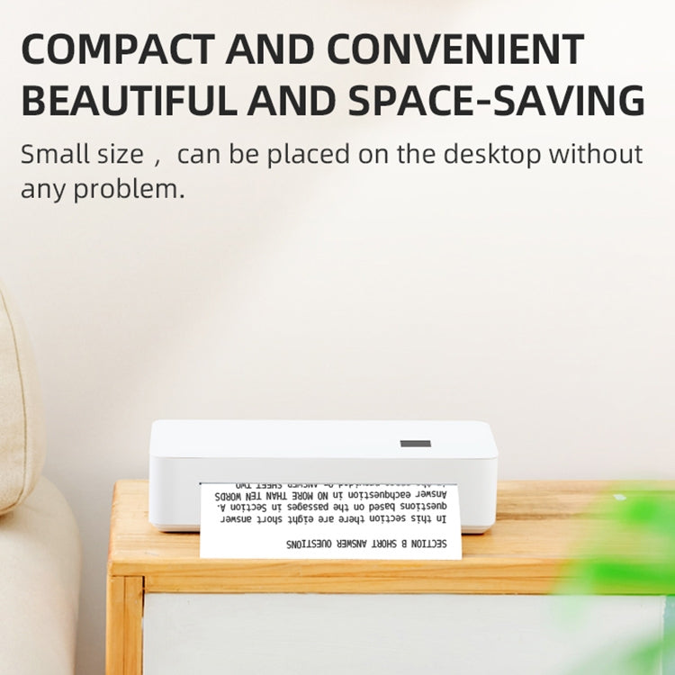 A4 mini Portable Bluetooth HD Thermal Printer for Home Office Study(EU Plug) - Printer by buy2fix | Online Shopping UK | buy2fix