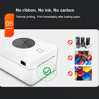 ZJ-9250 100x150mm USB Thermal Label Printer, Plug:UK Plug(Black) - Printer by buy2fix | Online Shopping UK | buy2fix