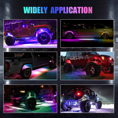 8 in 1 G6 RGB Colorful Car Chassis Light LED Music Atmosphere Light - Atmosphere lights by buy2fix | Online Shopping UK | buy2fix