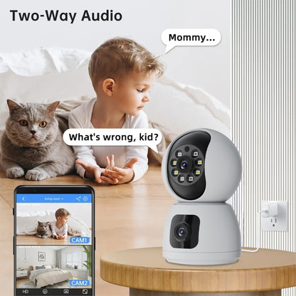 Y6203 4MP Zoom HD Indoor Waterproof Smart WiFi Camera, Specification:EU Plug(White) - Wireless Camera by buy2fix | Online Shopping UK | buy2fix