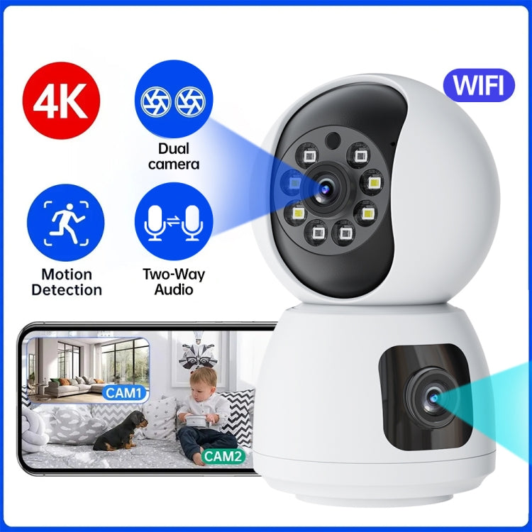 Y6203 4MP Zoom HD Indoor Waterproof Smart WiFi Camera, Specification:AU Plug(White) - Wireless Camera by buy2fix | Online Shopping UK | buy2fix