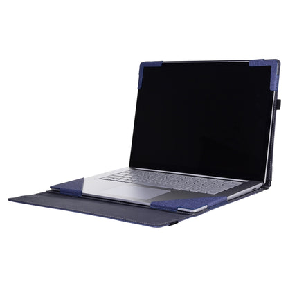For Lenovo ThinkPad X1 Yoga Gen 5 Cloth Texture Laptop Leather Protective Case(Deep Blue) - Other by buy2fix | Online Shopping UK | buy2fix