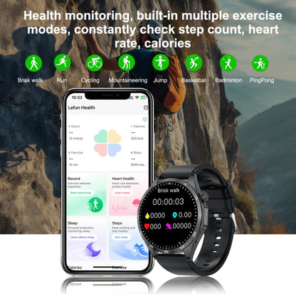 LEMFO GTS4/LT09 1.5 inch IP67 Fitness Wellness Smart Watch Support Bluetooth Call / Sleep / Blood Oxygen / Heart Rate Health Monitor, Silicone Strap(Silver) - Smart Watches by LEMFO | Online Shopping UK | buy2fix