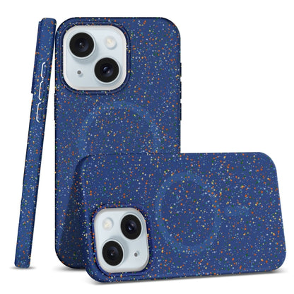 For iPhone 15 Colorful Frosted Magsafe PC Hybrid TPU Phone Case(Blue) - iPhone 15 Cases by buy2fix | Online Shopping UK | buy2fix