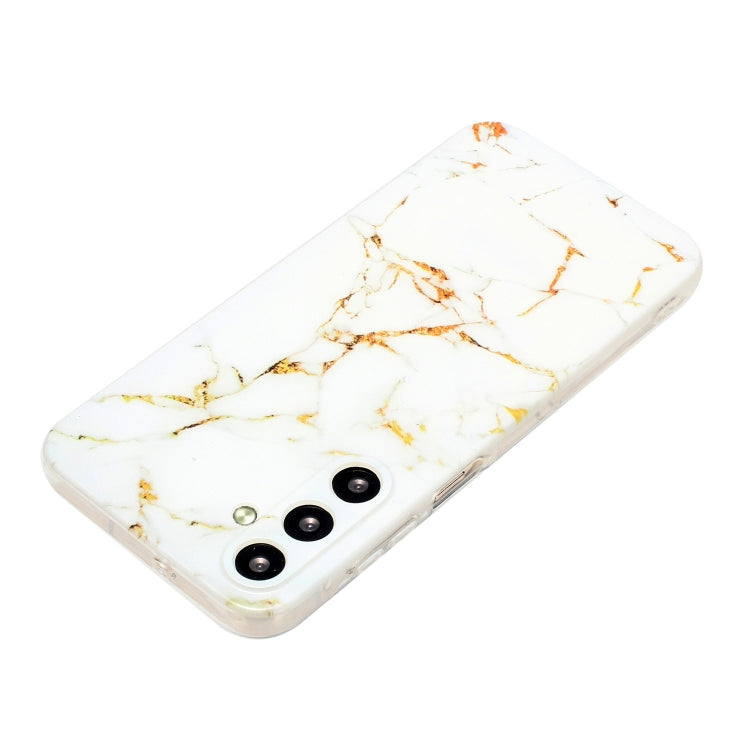 For Samsung Galaxy S23 FE 5G IMD Marble Pattern TPU Phone Case(White) - Galaxy S23 FE 5G Cases by buy2fix | Online Shopping UK | buy2fix