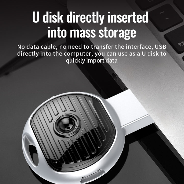 JNN S13 Zinc Alloy U-disk Voice Recorder, Memory:8GB(Silver) - U-Disk Recorder by JNN | Online Shopping UK | buy2fix