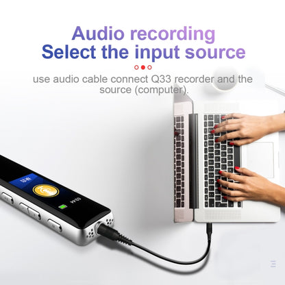 JNN Q33 HD Color Screen Stick Shape Portable Voice Recording Pen, Memory:32GB(Black) - Recording Pen by JNN | Online Shopping UK | buy2fix