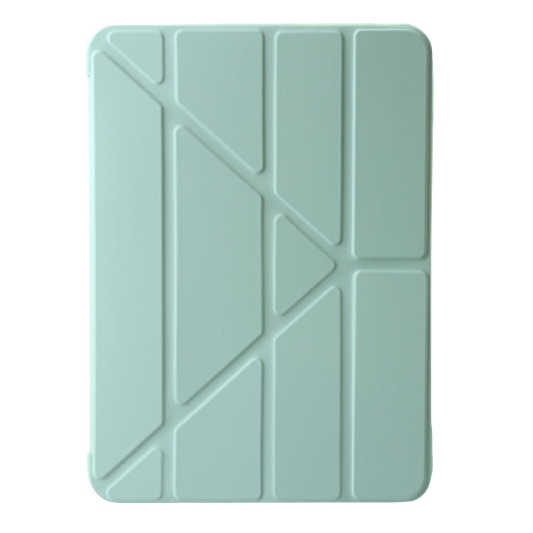 For iPad Air 13 2024 TPU Deformation Flip Leather Tablet Case with Holder(Mint Green) - iPad Air 13 2024 Cases by buy2fix | Online Shopping UK | buy2fix