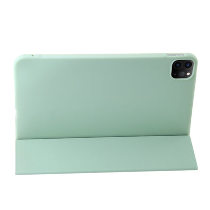 For iPad Pro 13 2024 Three-fold Holder Flip Tablet Leather Case(Mint Green) - iPad Pro 13 2024 Cases by buy2fix | Online Shopping UK | buy2fix