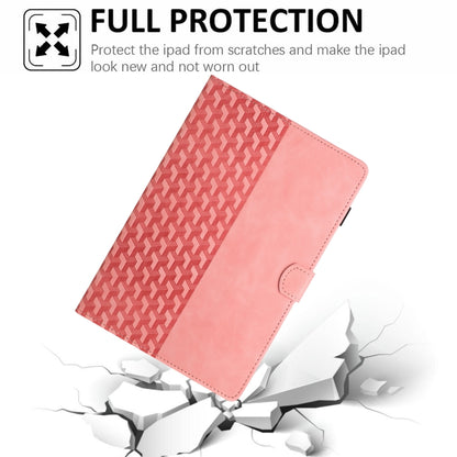 For Lenovo Tab M11/Xiaoxin Pad 11 2024 Building Blocks Embossed Leather Smart Tablet Case(Pink) - Lenovo by buy2fix | Online Shopping UK | buy2fix