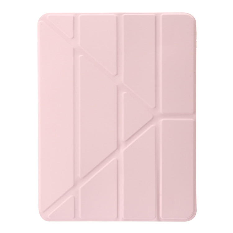 For iPad Pro 11 2024 Clear Acrylic Deformation Leather Tablet Case(Pink) - iPad Pro 11 2024 Cases by buy2fix | Online Shopping UK | buy2fix