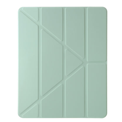 For iPad Pro 13 2024 Clear Acrylic Deformation Leather Tablet Case(Green) - iPad Pro 13 2024 Cases by buy2fix | Online Shopping UK | buy2fix