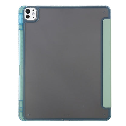 For iPad Pro 13 2024 Clear Acrylic Deformation Leather Tablet Case(Green) - iPad Pro 13 2024 Cases by buy2fix | Online Shopping UK | buy2fix