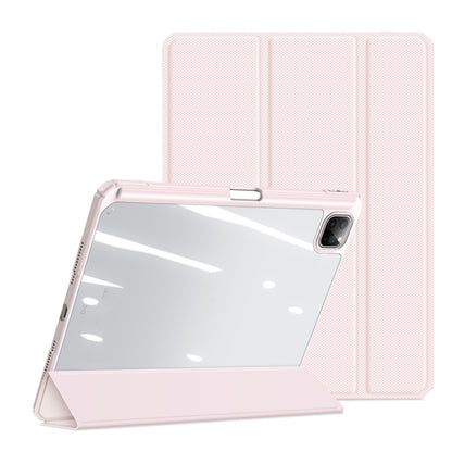 For iPad Pro 11 2024 DUX DUCIS TOBY Series Antiskid Leather Tablet Case with Sleep / Wake-up Function(Pink) - iPad Pro 11 2024 Cases by DUX DUCIS | Online Shopping UK | buy2fix