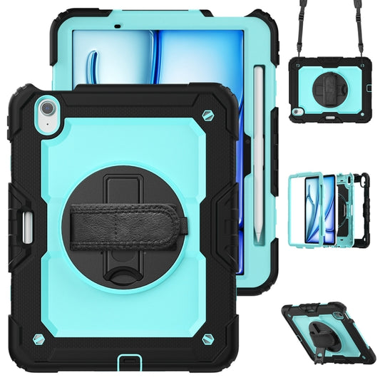 For iPad Air 11 2024 Silicone + PC Tablet Protective Case(Light Blue+Black) - iPad Air 11 2024 Cases by buy2fix | Online Shopping UK | buy2fix