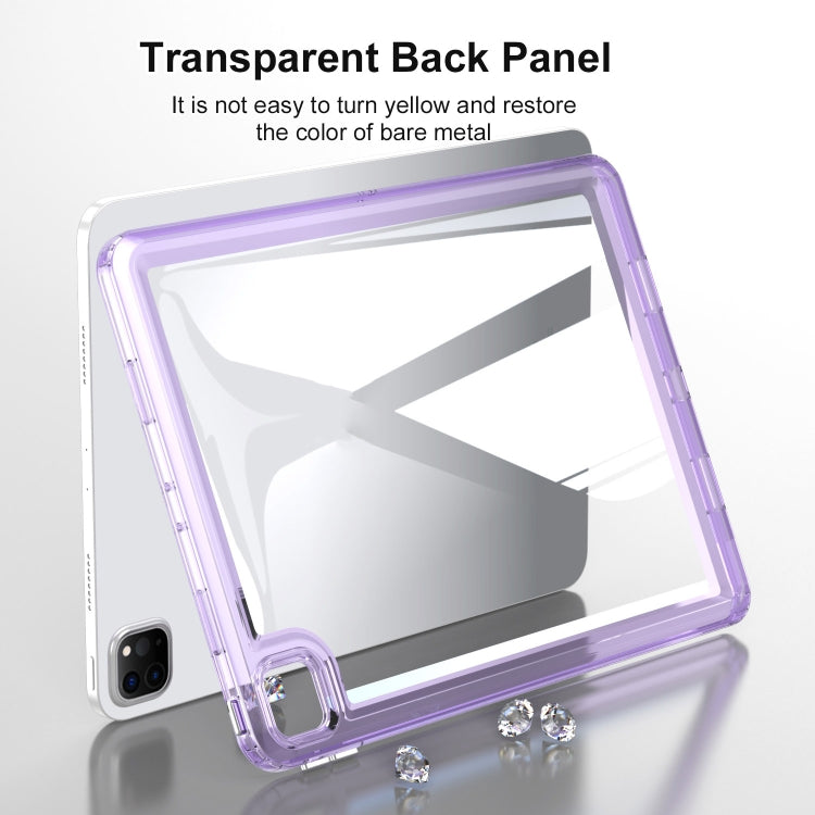 For iPad Air 11 2024 Transparent Acrylic Tablet Case(Blue) - iPad Air 11 2024 Cases by buy2fix | Online Shopping UK | buy2fix