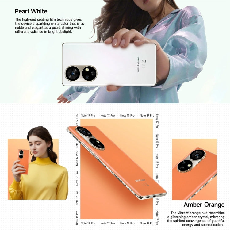 [HK Warehouse] Ulefone Note 17 Pro, 12GB+256GB, Screen Fingerprint, 6.78 inch Android 13 MediaTek Helio G99 MTK6789 Octa Core, NFC, Network: 4G(Amber Orange) - Ulefone by Ulefone | Online Shopping UK | buy2fix