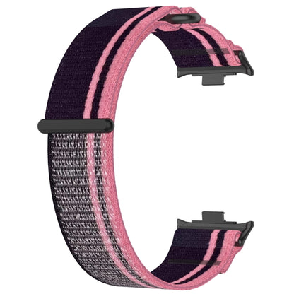 For Xiaomi Band 8 Pro / Redmi Watch 4 Loop Nylon Watch Band(Pink Purple) - Watch Bands by buy2fix | Online Shopping UK | buy2fix