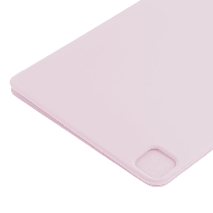 For iPad Pro 11 2024 Double-sided Clip Non-buckle Magnetic PU Smart Tablet Case(Pink) - iPad Pro 11 2024 Cases by buy2fix | Online Shopping UK | buy2fix